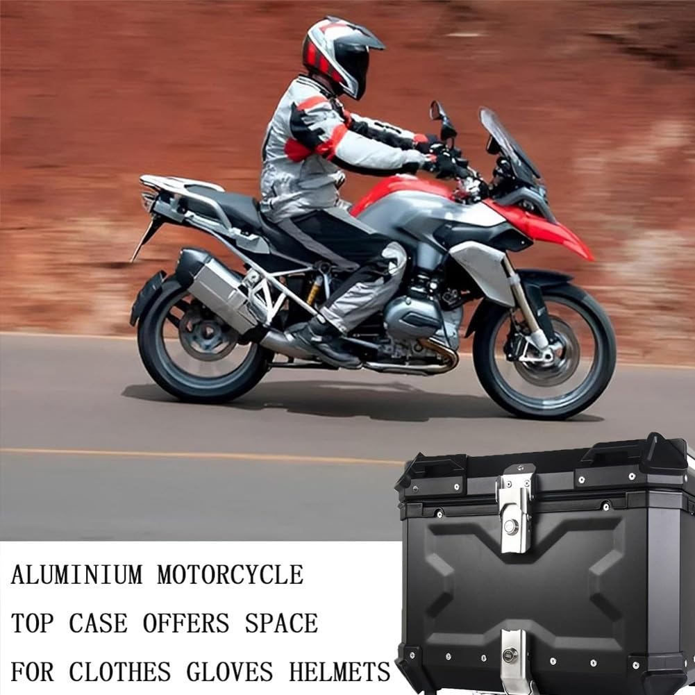 bagażnik górny do motocykla, Aluminiowa skrzynka ogonowa do motocykla, walizka na bagaż