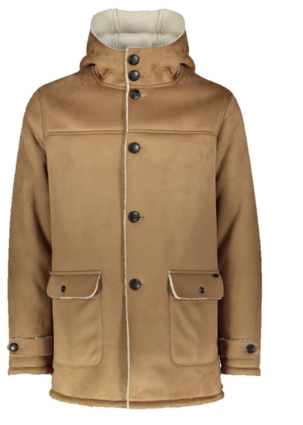 GAUDI' JEANS Cappotto Uomo Gaudì in ecomontone Marrone Chiaro con Cappuccio. A/I 2020/21 Art. 021GU38004 Taglia EU/it XXL
