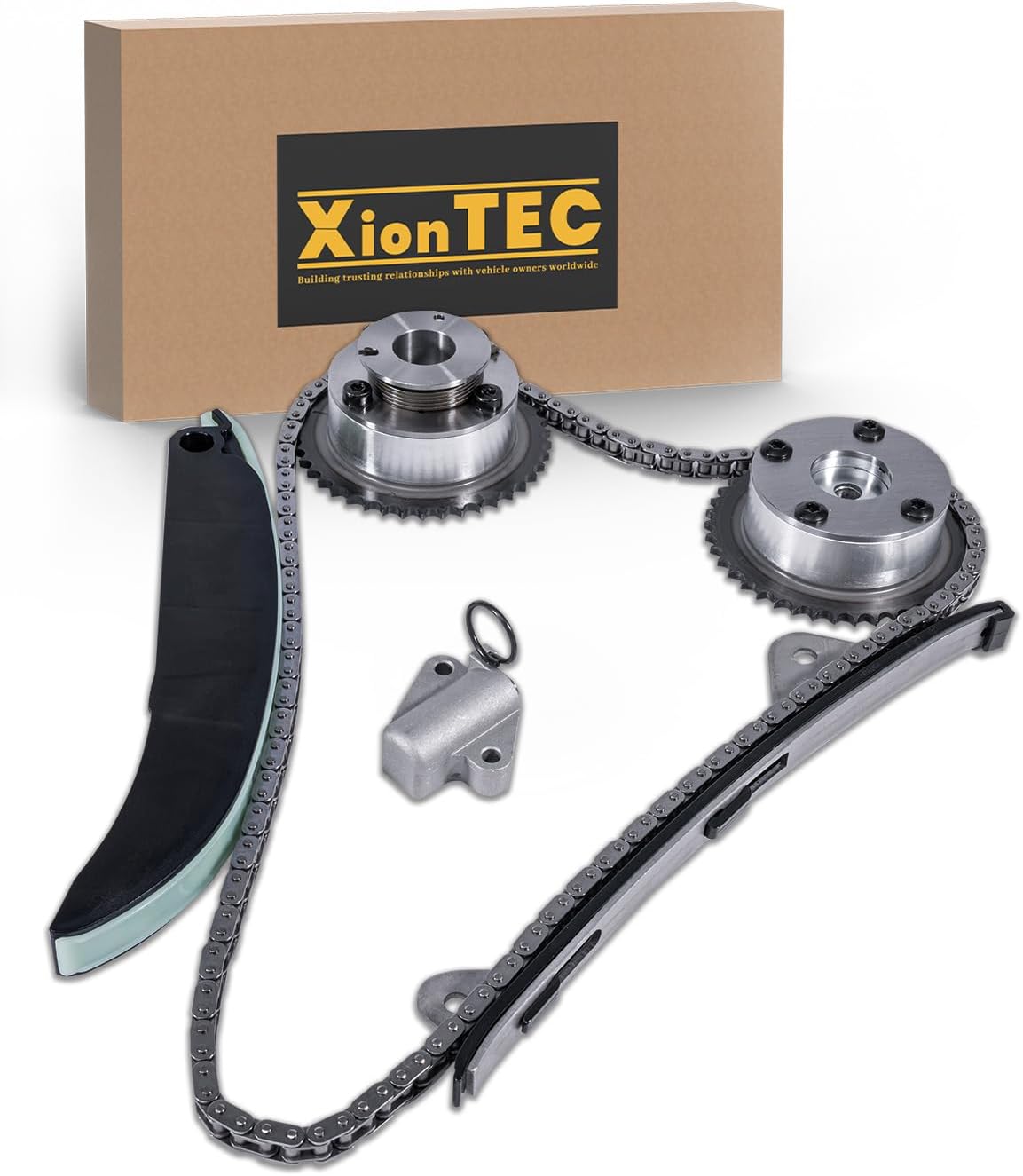 6PCS Engine Timing Chain Kit w/Intake & Exhaust CVVT Gear Compatible with Hyundai Elantra 2014-2017, Tucson 2014-2015 & Kia Forte/Soul 2014-2016, Forte Koup 2015-2016, L4 2.0L, 24321-2E200