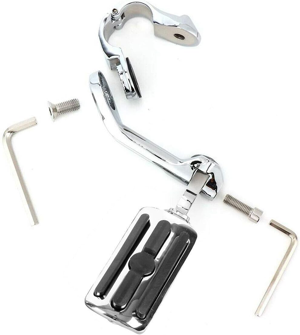 Green-L Mustache Engine Guard Crash Bar & Highway Footpeg with Mount Clamps Fit for Harley Softail 2000-2017 (Style B)