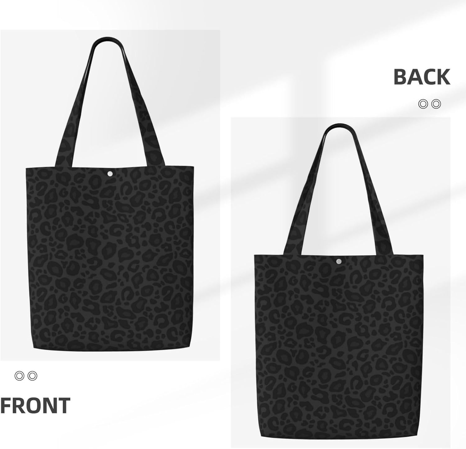 Canvas Tote Bag Aesthetic For Women, Reusable Tote Shoulder Bags For Vacation, Shopping, Work, Grocery - Image 4