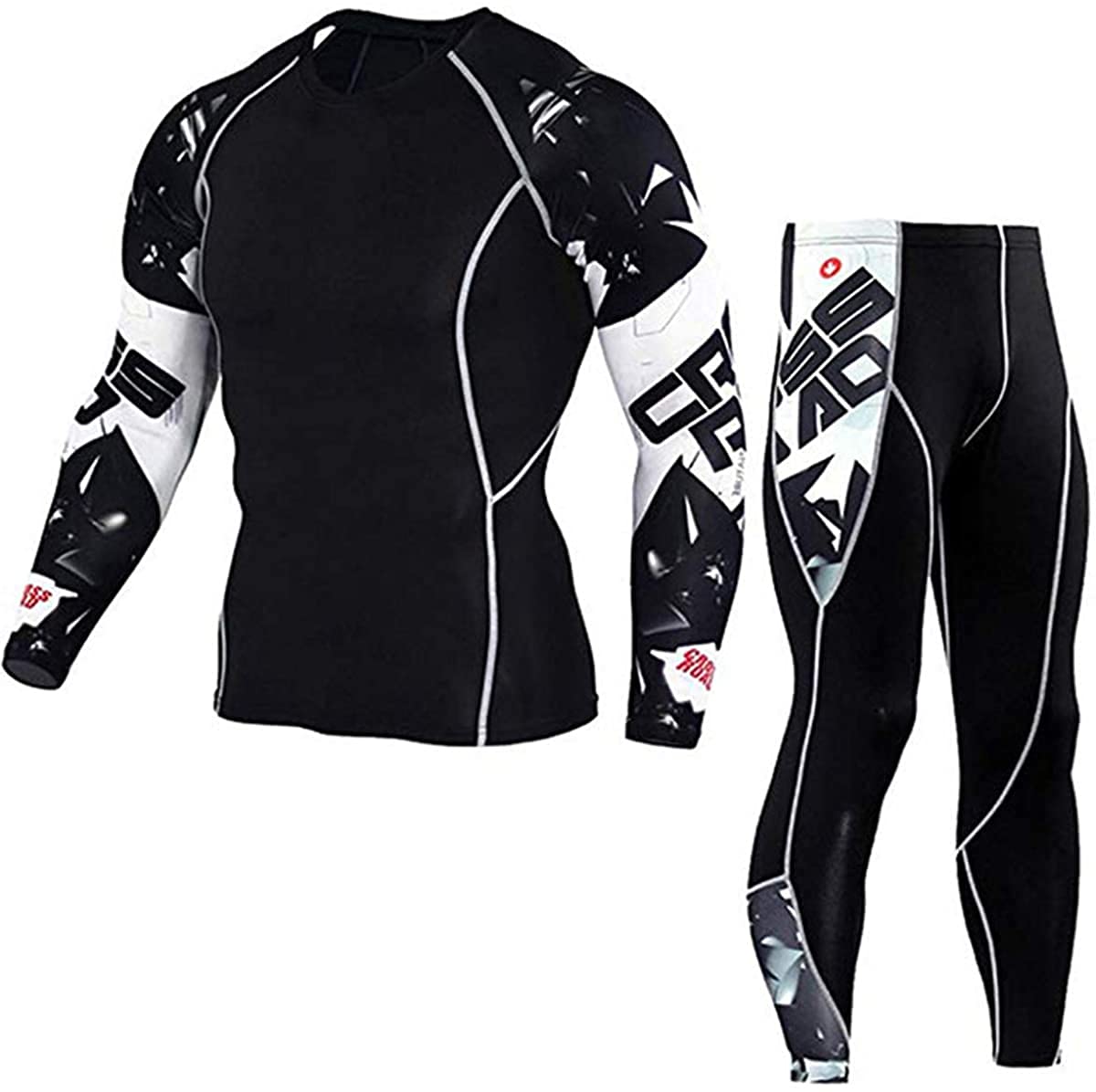 Sport Cycling Jersey Bike Long Sleeve T-Shirt Shorts Suit Quick Dry Mens Cycling Wear Fitness Sportwear