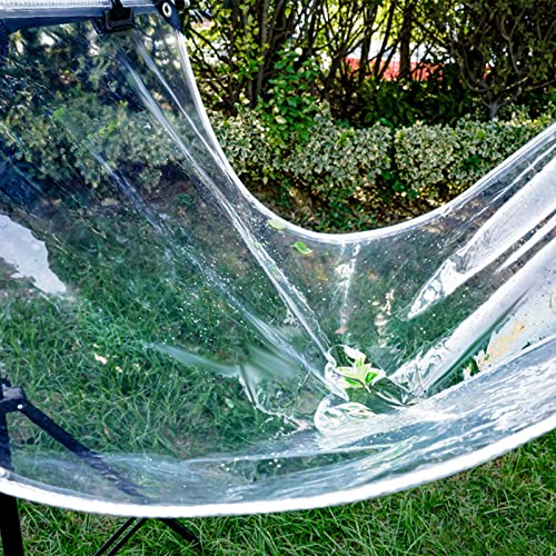 Bâche transparente en PVC imperméable pour protéger la terrasse du vent - 6