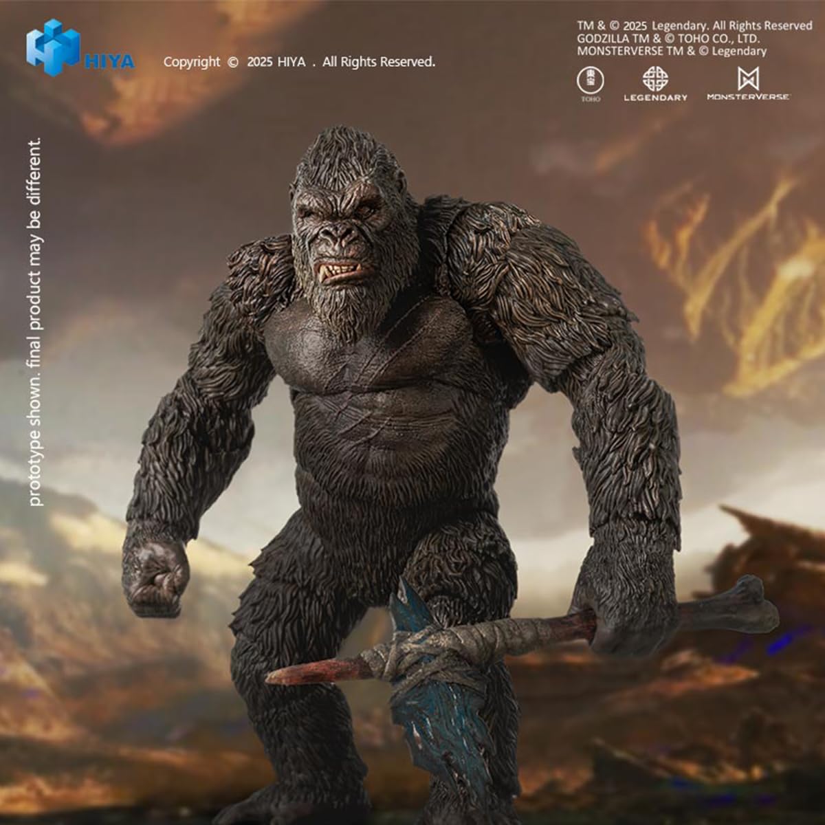 HIPLAY HIYA EBG0241Godzila : Kung 2.0 1/12 Figurka Akcji z Artykulacją