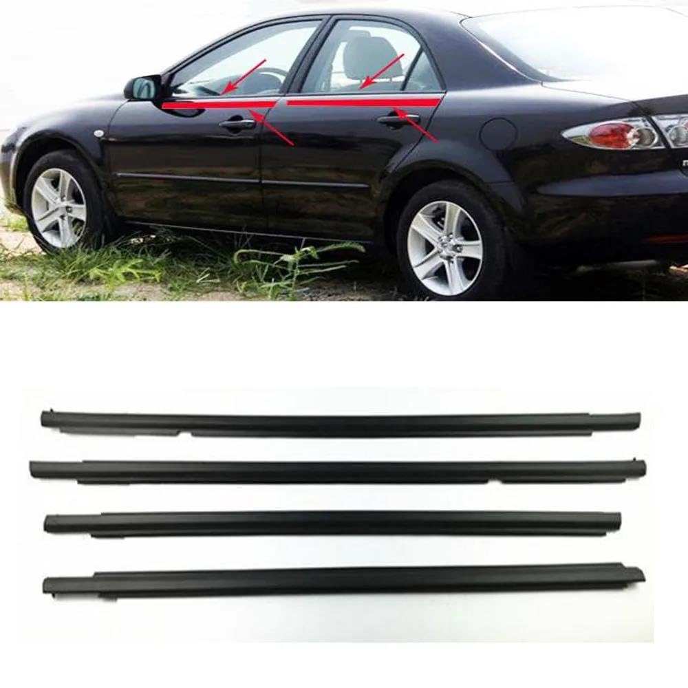 Striscia Tenuta Portiera Per Mazda 6 Per Mazda 3 2004-2012 Strisce Tenuta Finestrini E Portiere Esterne Auto 4 Pezzi/set Guarnizioni(3 2006-2012)