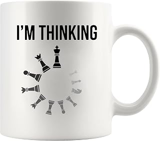 Panvola I'm Thinking - Chess Chess Gifts Mug 11oz White