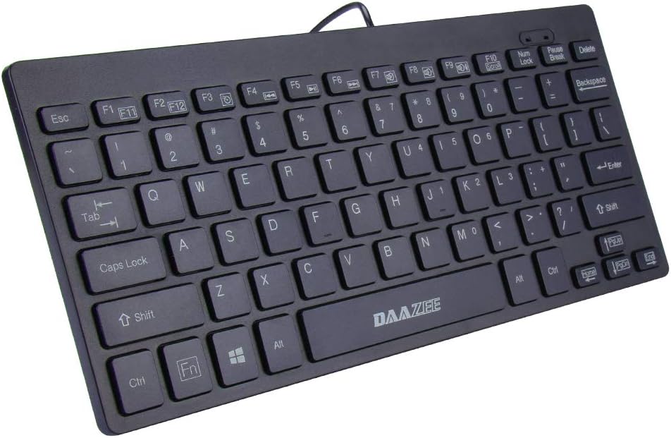 Wired Keyboard Ultra Thin Compact Portable Small Light Chocolate 78 Keys Keyboard Ultra-Slim USB Multimedia Mini Keyboard Forpc, Desktop, Computer, Notebook, Laptop, Windows XP/Vista/ 7/8/ 10, PS3