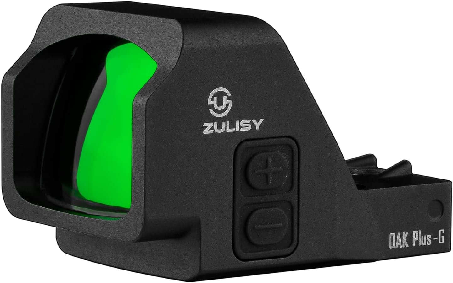 ZULISY Oak Plus 3.5 MOA Green Dot Reflex Sight, (for RMR/SRO/407C Cuts), EDC Tactical Full-Size Open Emitter Reflex Optic, 1x26mm Large Lens, Side Battery, Shake Awake, Precision 1 MOA Adjustments