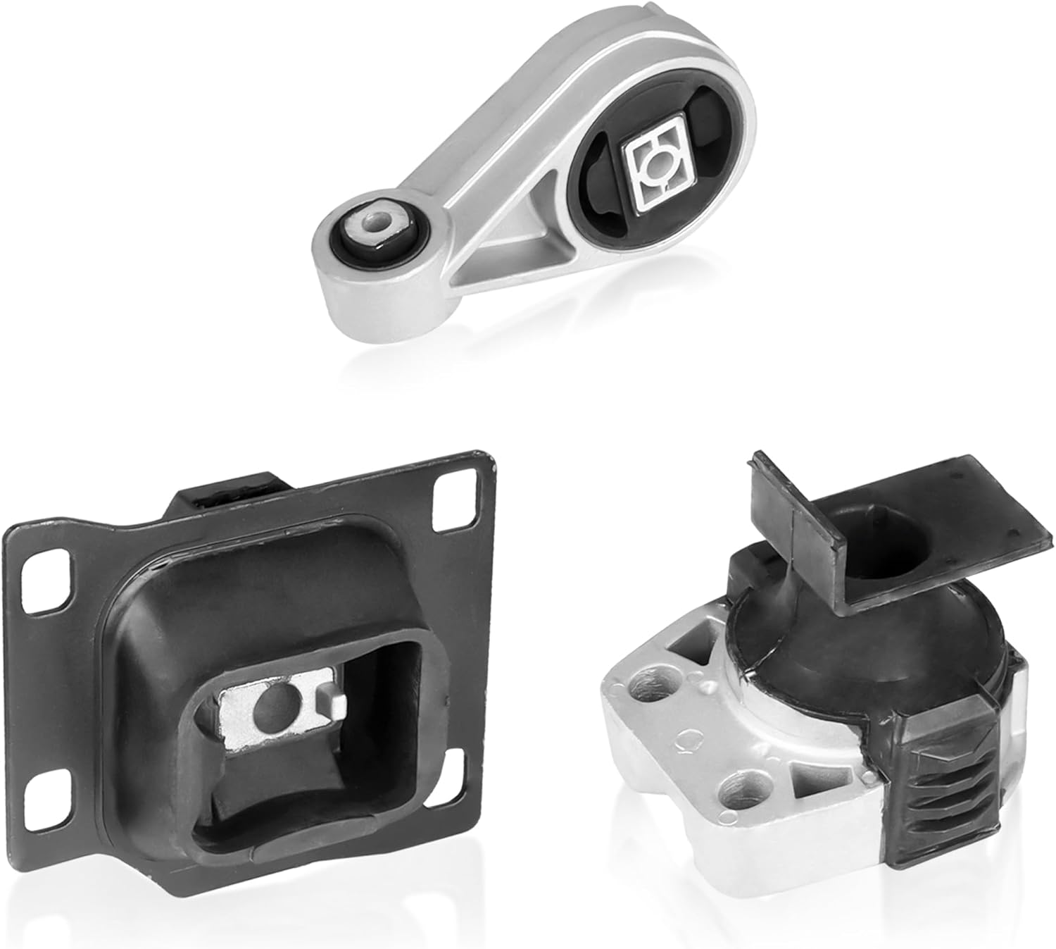 Engine Motor Mount Kit and Transmission Mount 3103 2939 2986 Compatible for Ford Focus Transit Connect 2.0L 2.3L 2003-2013 (Set of 3)