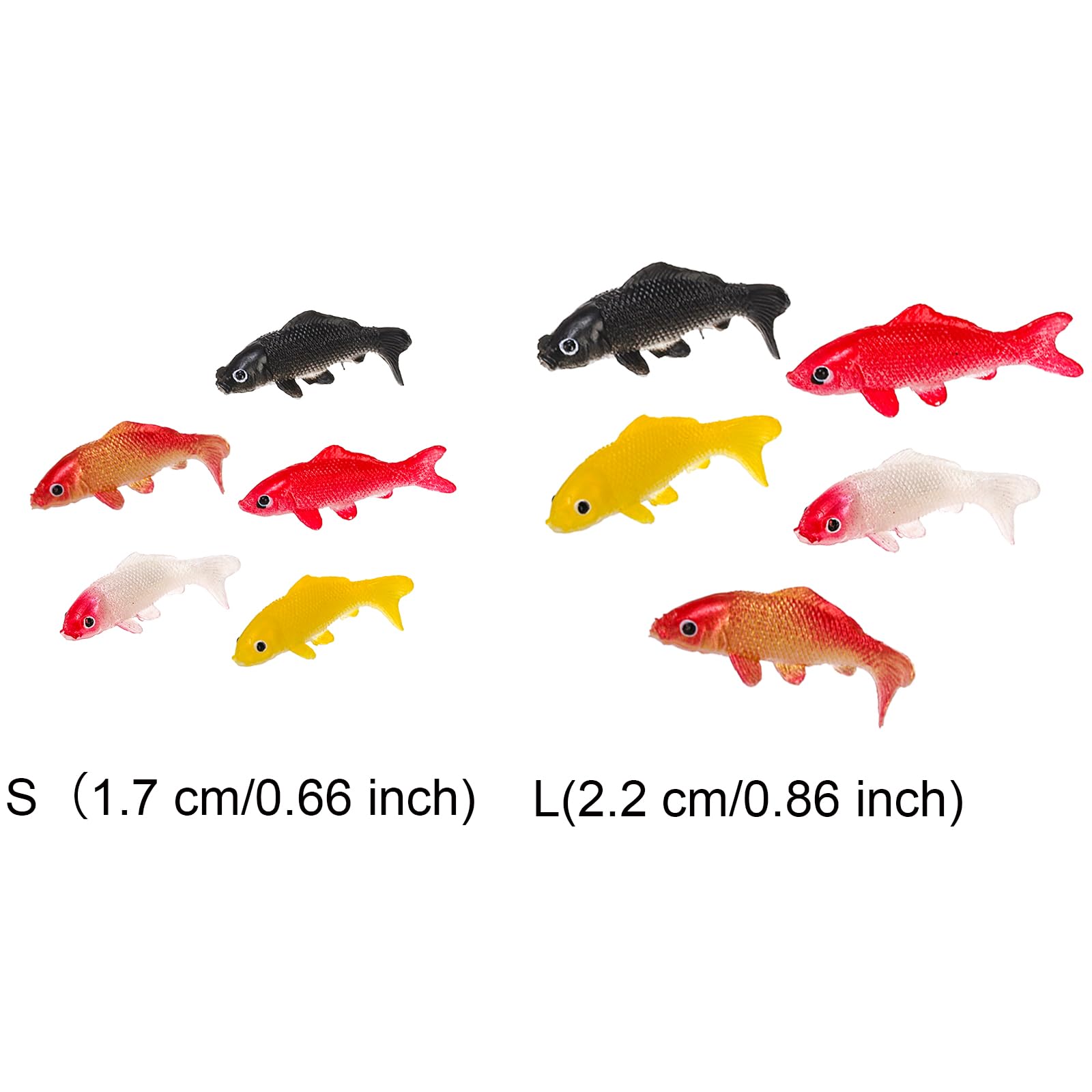 Lot de 8 faux poissons en plastique colorés assortis pour lampe à bulles, décoration d'aquarium (style aléatoire) - Animalerie