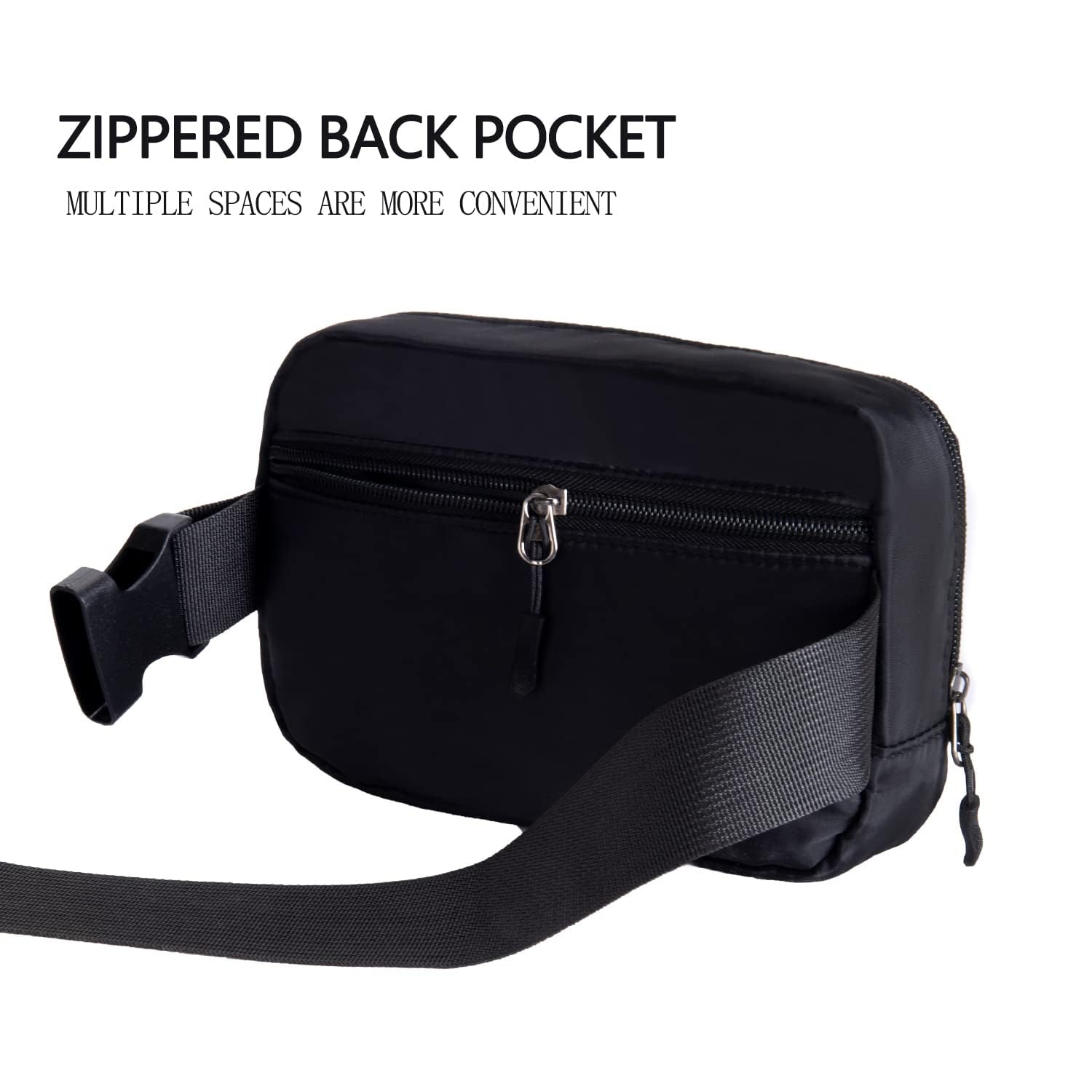 Belt bag Fanny pack crossbody bags for women Everywhere belt bag (): Belt bag Fanny pack crossbody bags for women Everywhere belt bag (BLACK-R)