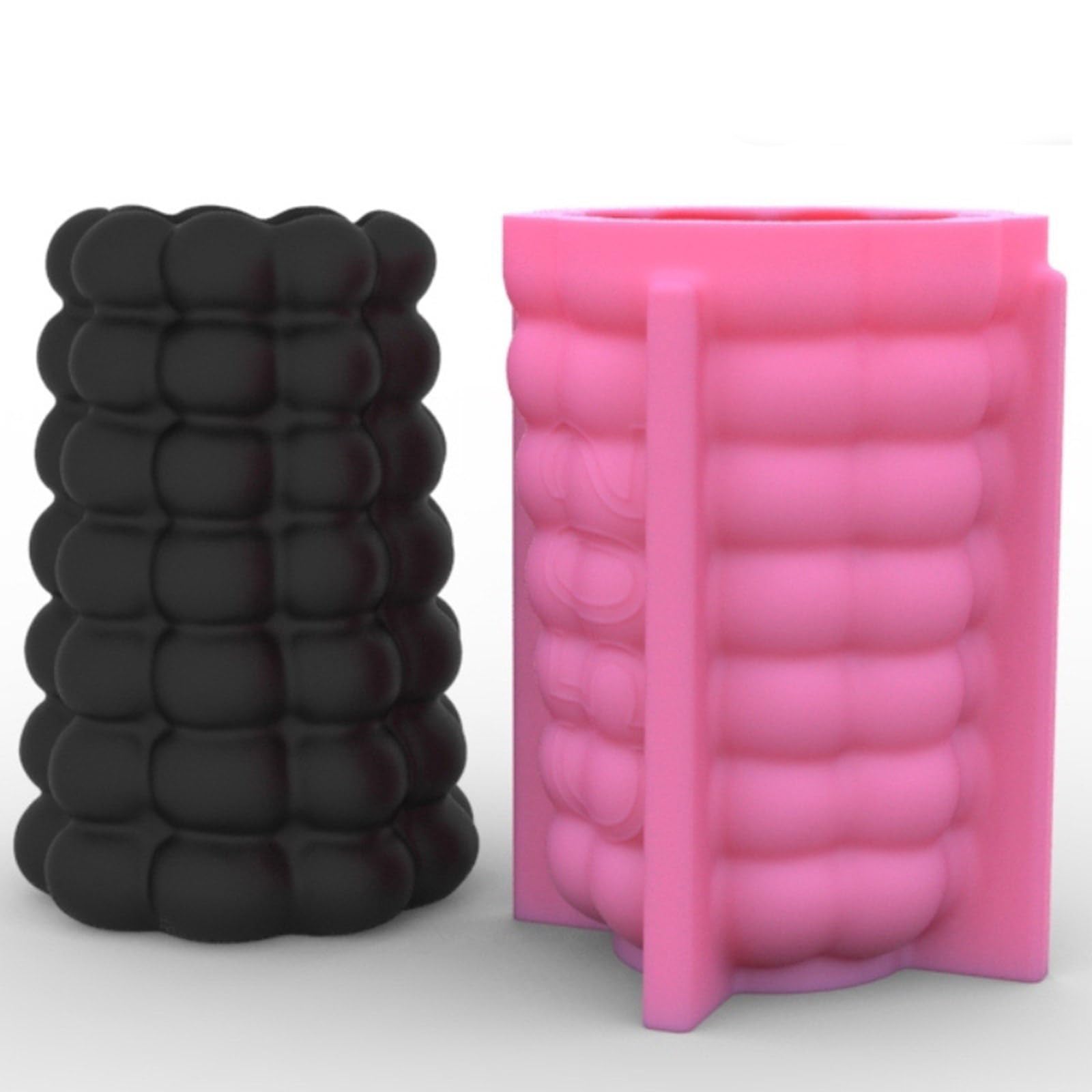 Molde de silicona con diseño de cuentas geométricas de resina y yeso, para hacer flores suculentas, soporte para bolígrafos