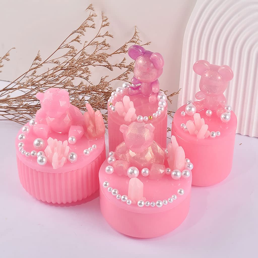 4 Piezas Molde De Silicona De Resina Para Hacer Joyero Diy | Cuotas Sin
