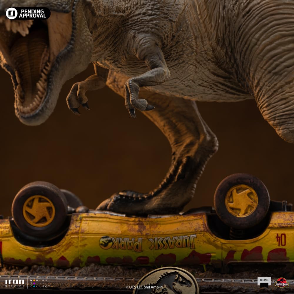 Iron Studios Jurassic Park T-Rex Attack Icons Statue
