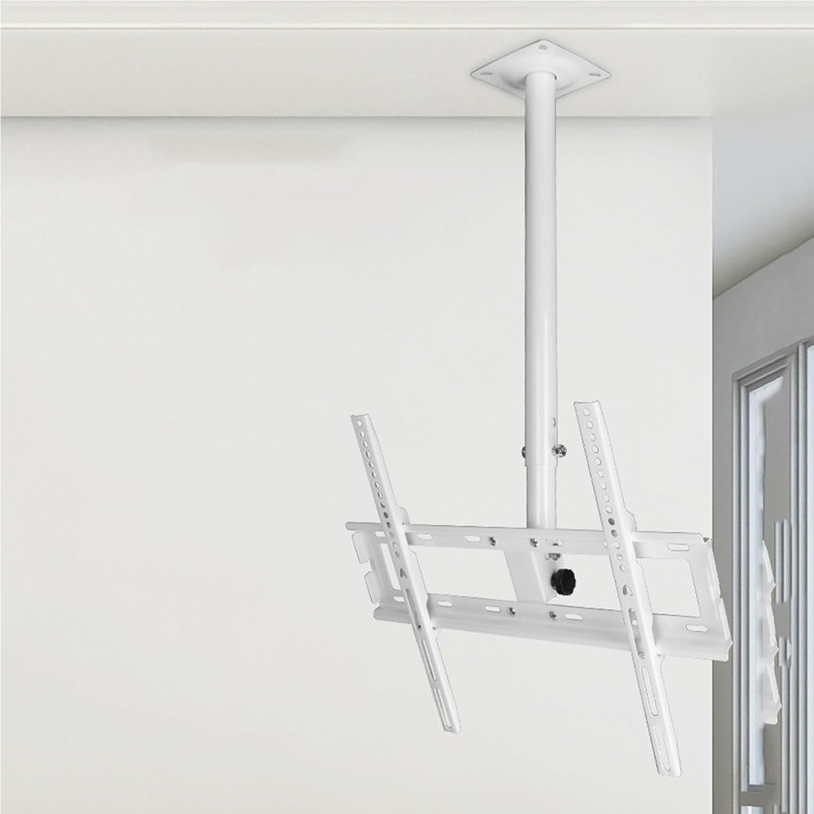 Supporto TV da Soffitto Girevole Telescopico, Supporto TV LCD da Soffitto, Supporto TV da Soffitto Girevole E Regolabile in Altezza E Inclinazione, per TV da 32 A 55 Pollici(1M)