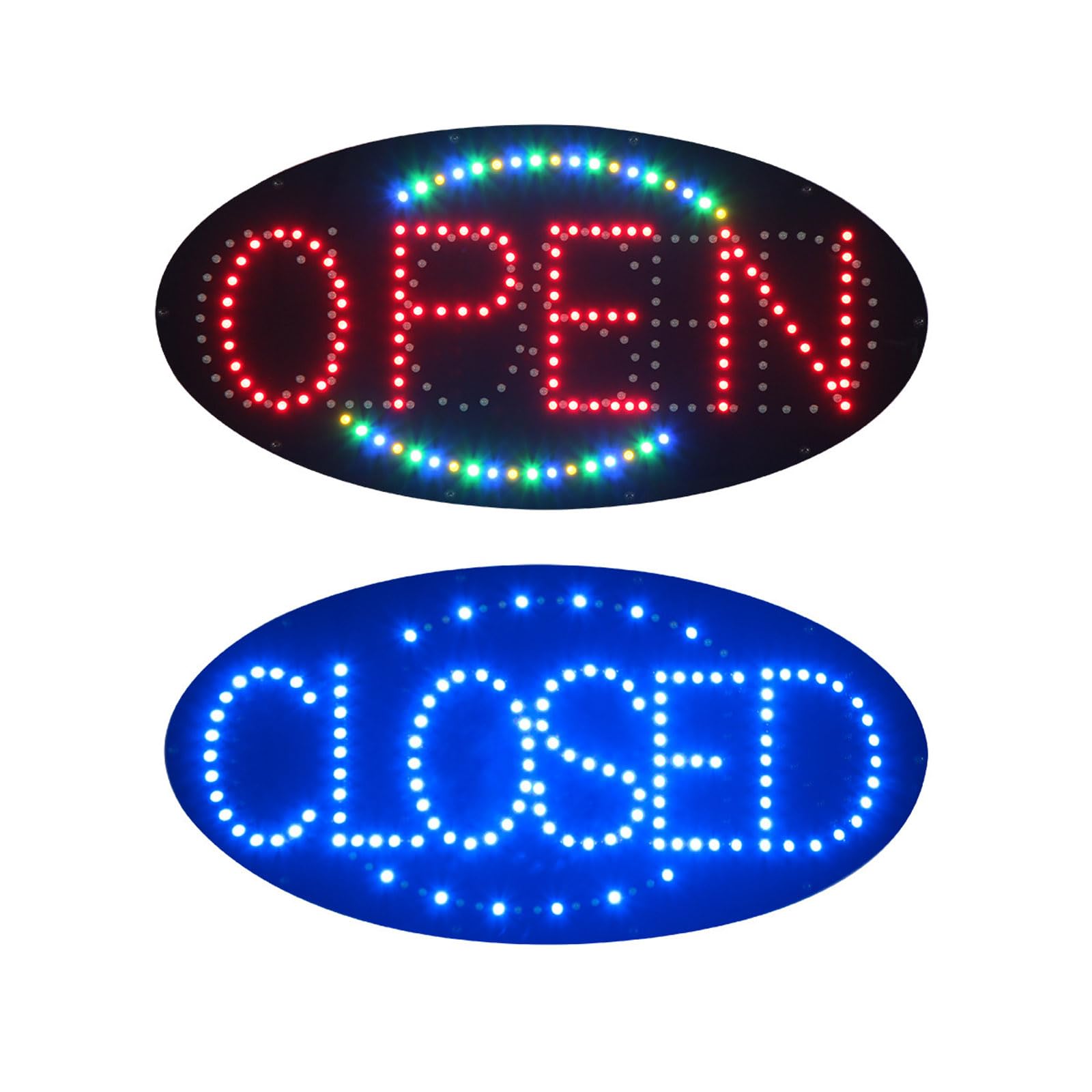 CLZDXW 24 * 48cm LED Open Sign, Super Bright LED Open Sign, Chasing Flash Open/Chasing Flash Closed/Steady Light 3 Modes, High Visibility and Brightness, Low Energy Consumption, for Shop Bar Hotel