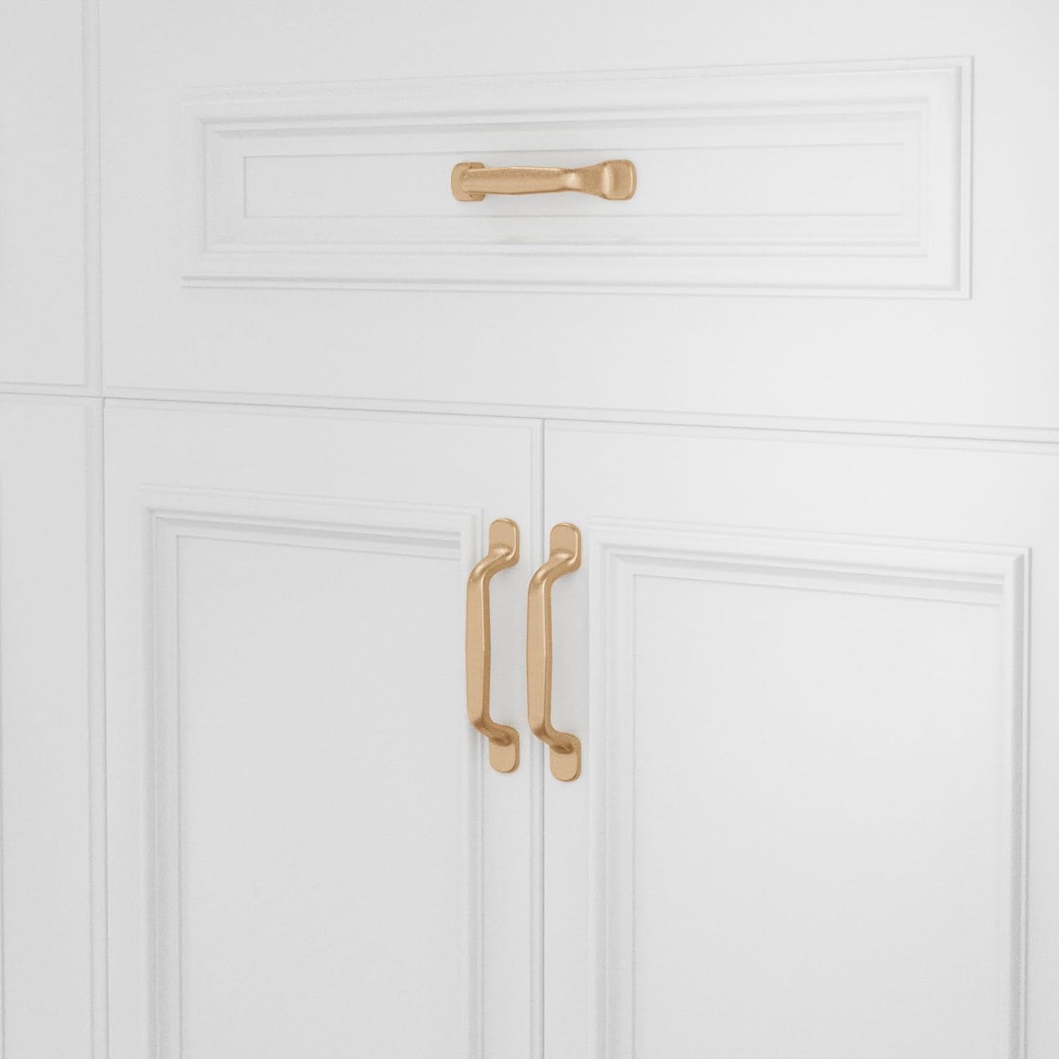 10 Pack Champagne Bronze Kitchen Cupboard Handles, 3.75"(96mm) Hole Center Cabinet Hardware Drawer Pulls, Kitchen Cabinet Door Handles Pull, Drawer Wardrobe Handles