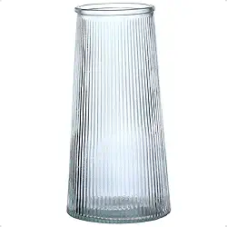 Vaso de Vidro Cilíndrico Decorativo Plantas Flores 20cm