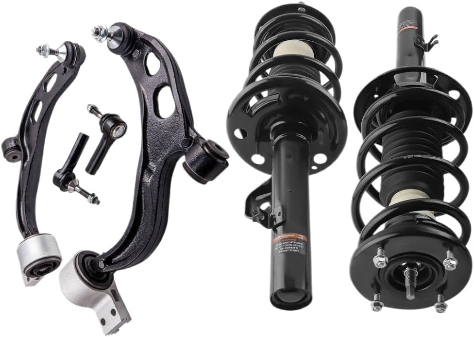 Suspension Kit with Control Arms Sway Bar Shock Absorber and Strut Assembly Compatible with Flex 3.5L V6 2010-2012
