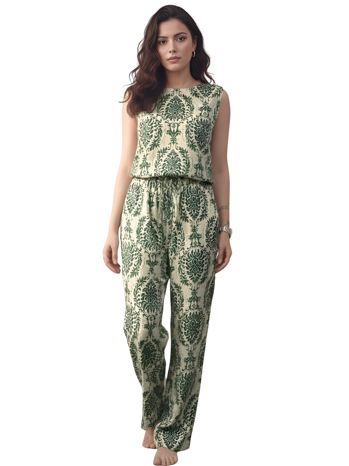 leriya fashion Co-ord Set for Women Stylish | Korean Summer Cord Set for Women | Jumpsuit for Western Party Suit | Formal Office Wear & Casual Look | Summer Travel Co Ord Set Beach & Holiday Look-picture-43