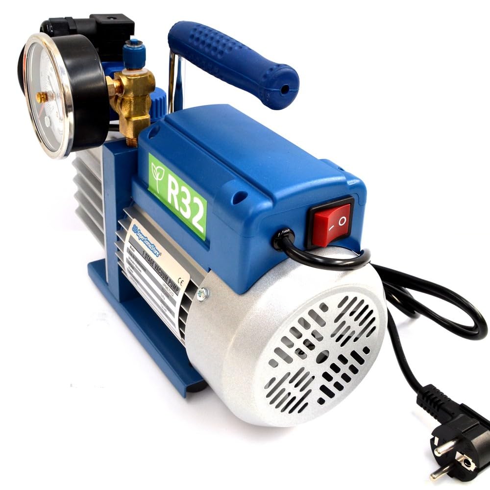 3S SuperSamaStore Kit Professionale Installatori Impianti Condizionamento con Strumenti Manutentori: Pompa del Vuoto Bistadio 70 Lt R32, Set Manometri 4 Vie, Cartellatrice, Chiave Dinamometrica