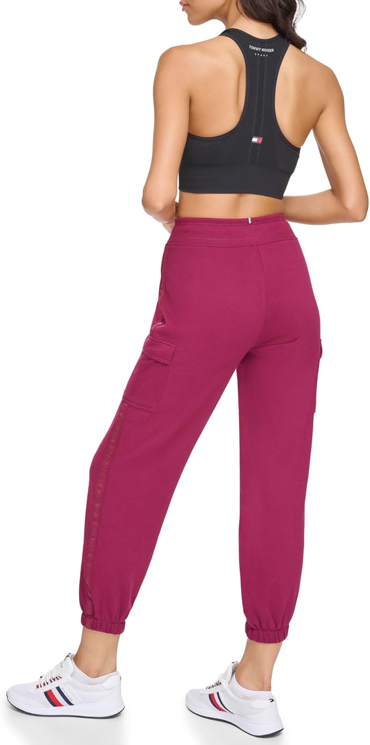 Tommy Hilfiger Women's Side Tape Cargo Fleece Jogger - Image 7