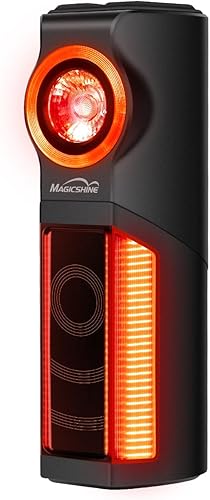 MagicShine SEEMEE R300 - Luz trasera de radar inteligente, sistema de radar habilitado ANT+ de alta potencia, ángulo de visión amplio de 270,