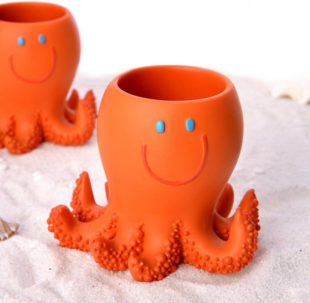 Cute Fish Shape Bathroom Collection Set 5pcs Resin Material Child Like Home Accessory Set