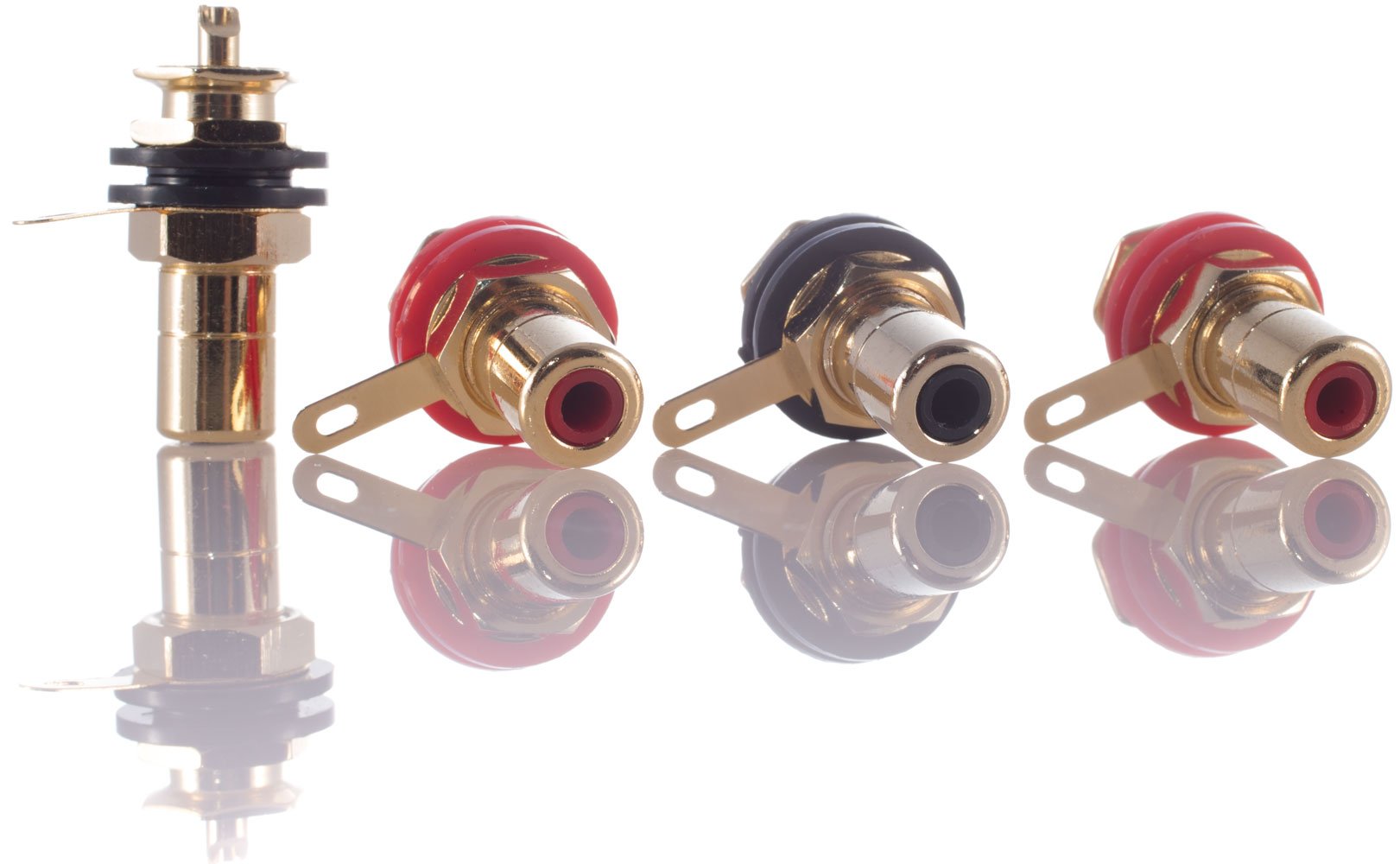 FURUTECH FP-900 G - Coppia Di Prese RCA Da Pannello Con Corpo In Ottone - Foto 9