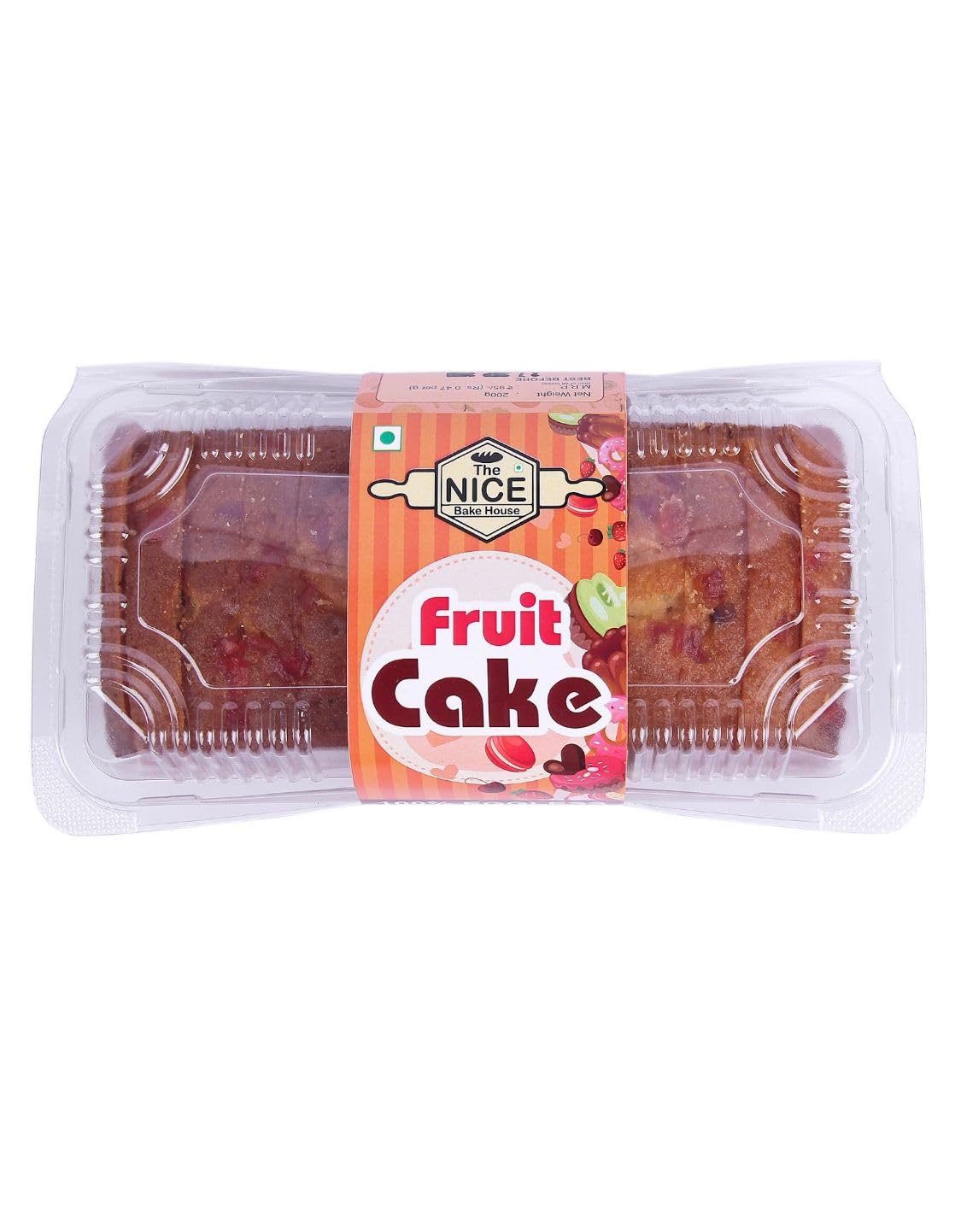 The Nice Bake House Sliced Fruit Cake 200gm 100% EGGLESS (B0CHBCH334) Amazon Price History, Amazon Price Tracker