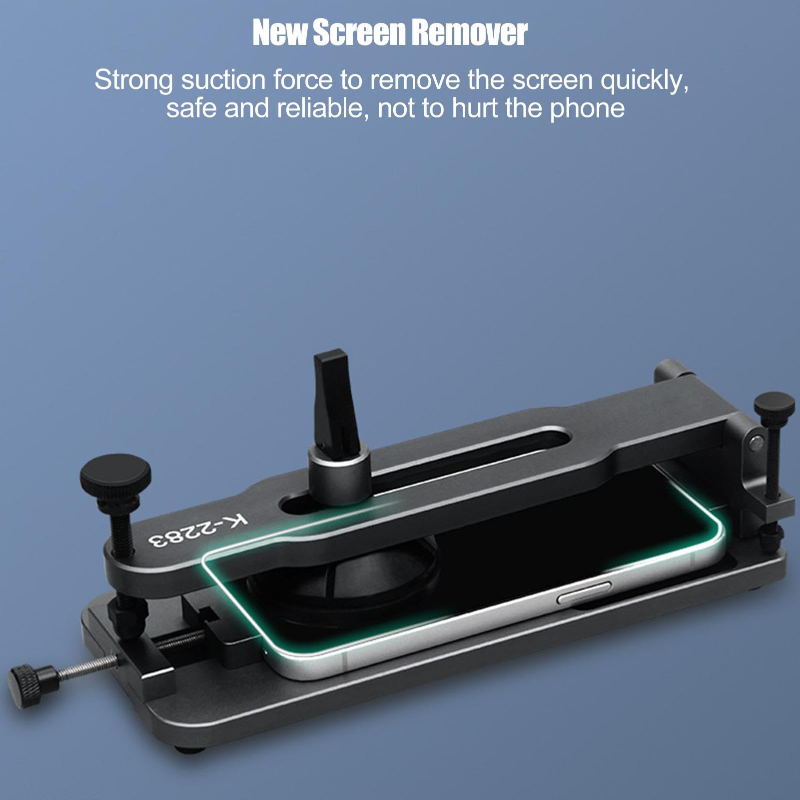 Separador de pantalla LCD para teléfono móvil, herramienta de extracción de la tapa trasera de la taza de succión, removedor de pantalla de teléfono profesional, 660 g, fácil y de desmontar