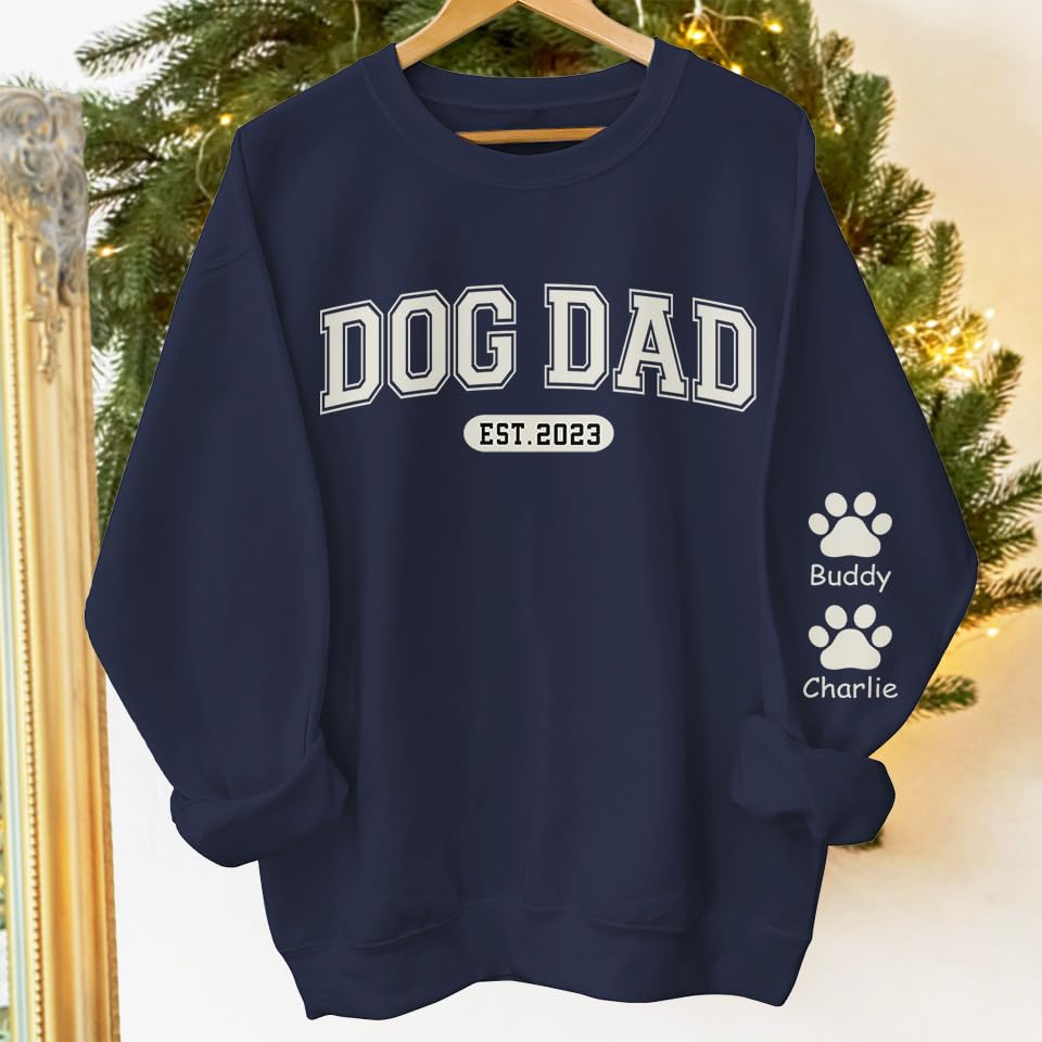 DOPTIKA Custom Sweatshirt for Women Men, Dog Dad Dog Mom Sweatshirt, Valentine's Day For Dog Lovers3