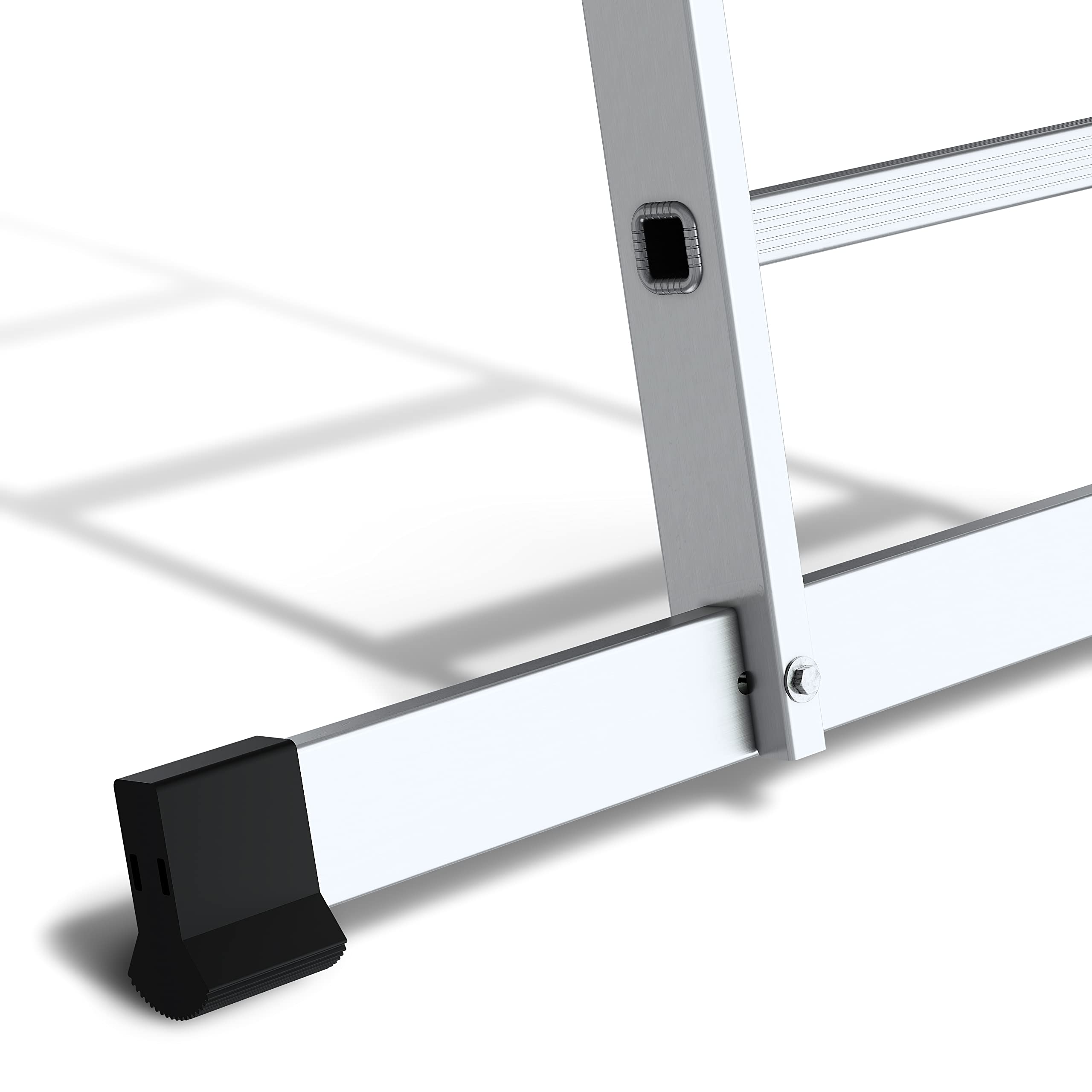 DRABEST BASIC Aluminiowa drabina robocza 4x3 – Szerokie spektrum zastosowań – Lekka aluminiowa konstrukcja – Szybkie składanie i rozkładanie – Udźwig 150 kg