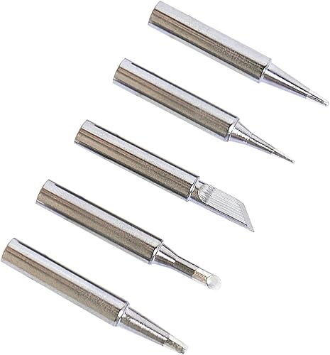 Miniatura 6 de Kaseamu 5pcs 2,952.8 ft puntas de soldador, puntas de soldadura premium para Hakko, Aoyue, Yihua, Vastar, Sywon, Atten, Quick, Ryobi, Tabiger,