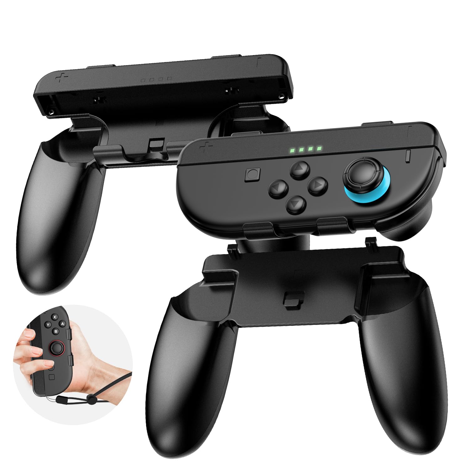 Nintendo Switch【本体＋Joy-Con＋プロコン＋ハンドル】 Amazon.com: CloudValley 2-in-1 Grip Kit for Nintendo Switch 2 Joy