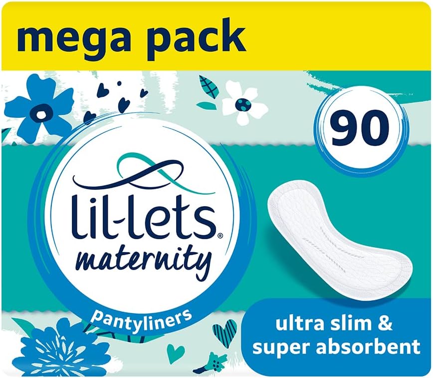 LilLets Maternity Pantyliners, 90 x Ultra Slim Pantyliners, 3 Packs of
