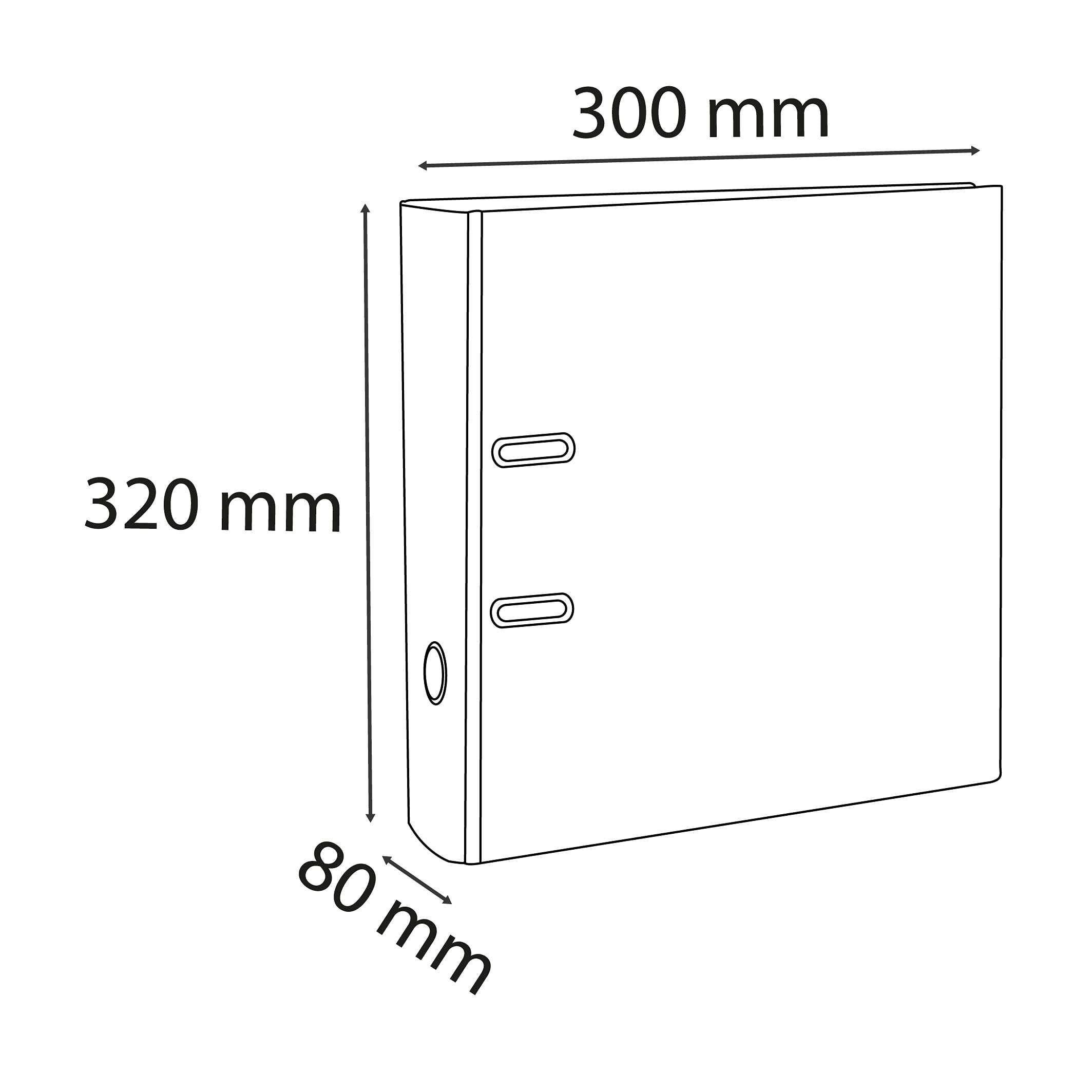 EXACOMPTA Classeur à levier en polypro PREMTOUCH dos de 8cm, coloris Fushia