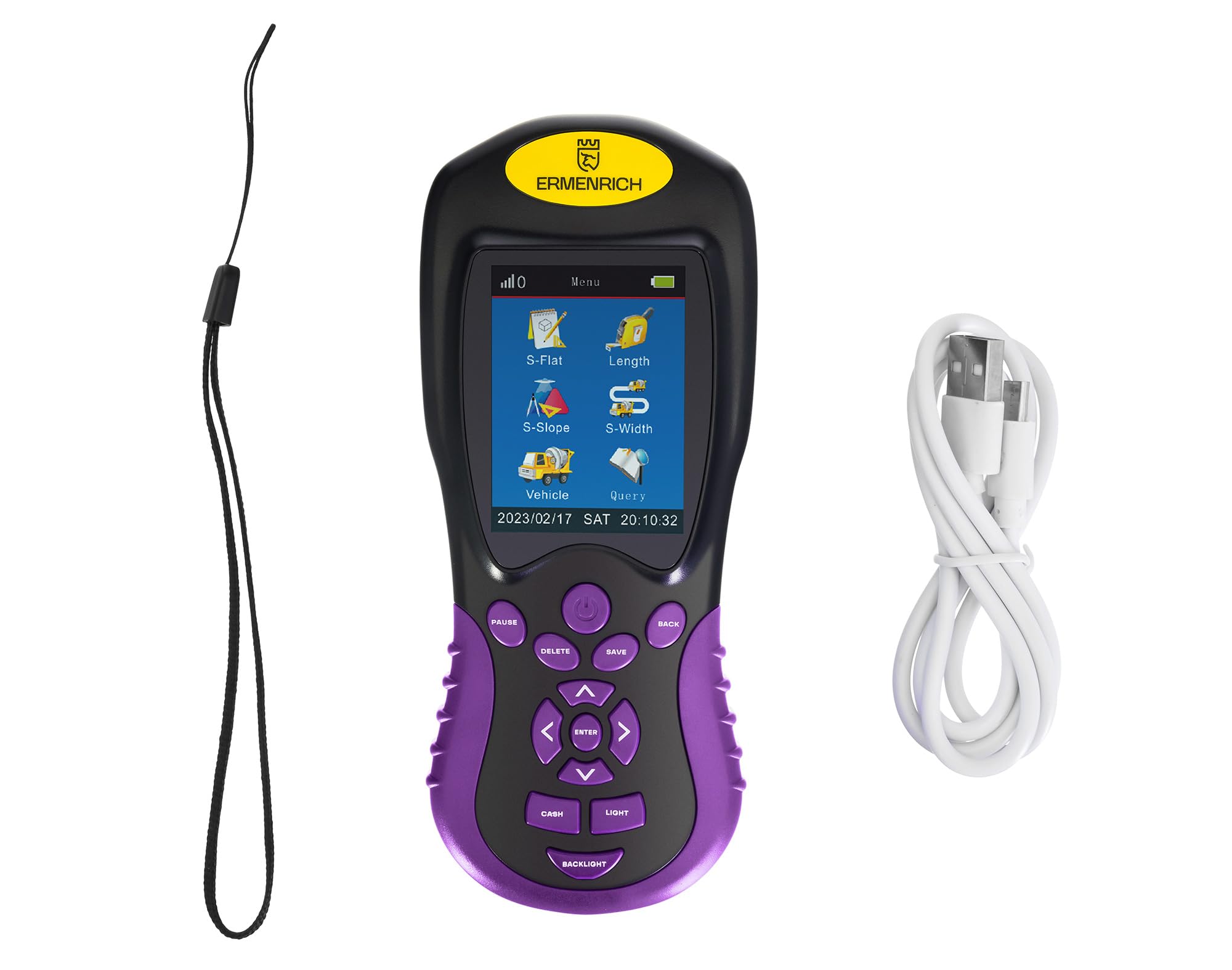 Reel BD30 Misuratore Superficie GPS Terreno Portatile per Agricoltura Foresta Campo Lago Area Lunghezza Calcolo Prezzo Modalità Automatica Manuale Memoria Display Batteria Ricaricabile