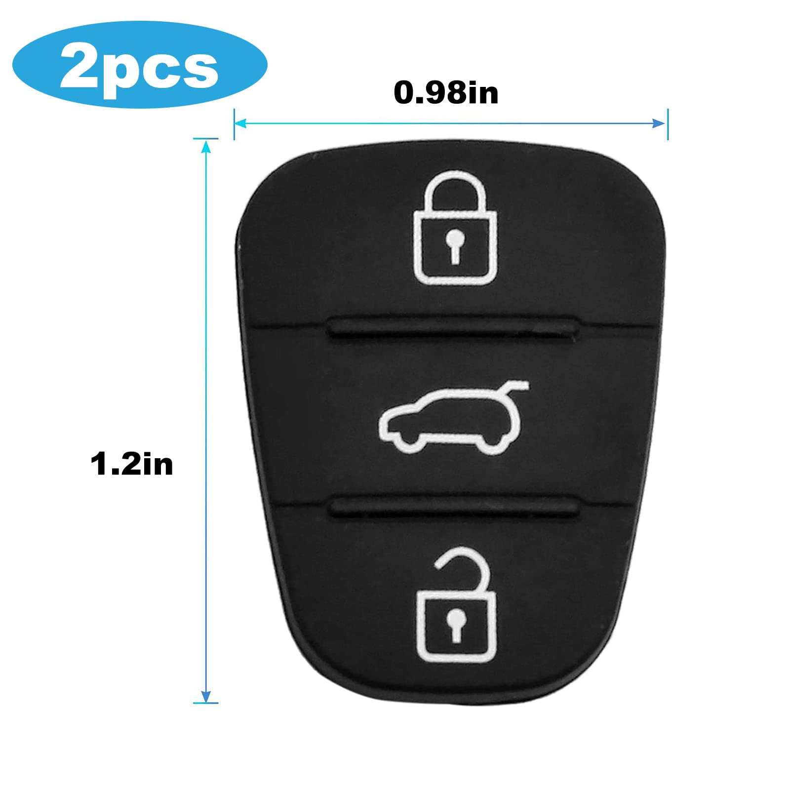 Guscio Chiave A Scatto RFC A 3 Pulsanti Per Hyundai I10 I20 I40 Ix35 Santa Fe Con Telecomando Xianning