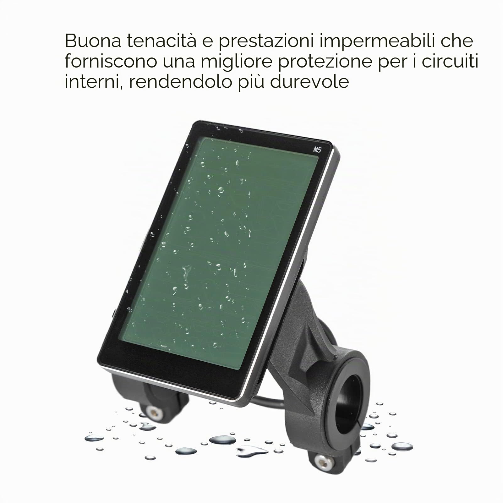 VBESTLIFE Display LCD per Bici Elettrica, DC 24V 36V 48V 60V 64V Schermo LCD Universale M5 per Modifica Bici Elettrica