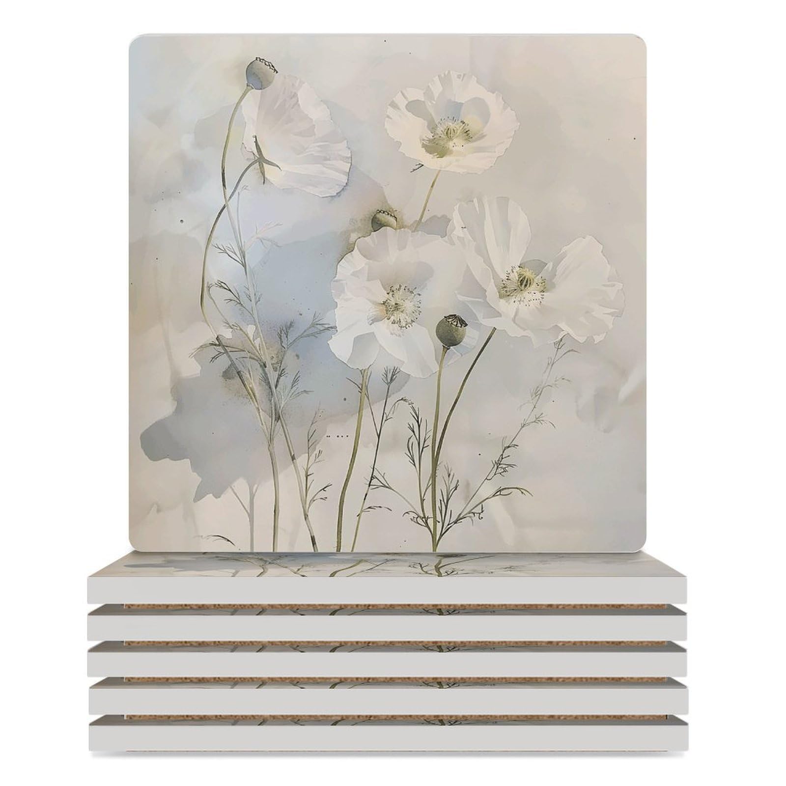 Dessous de verre pour pendaison de crémaillère et cadeaux artisanaux