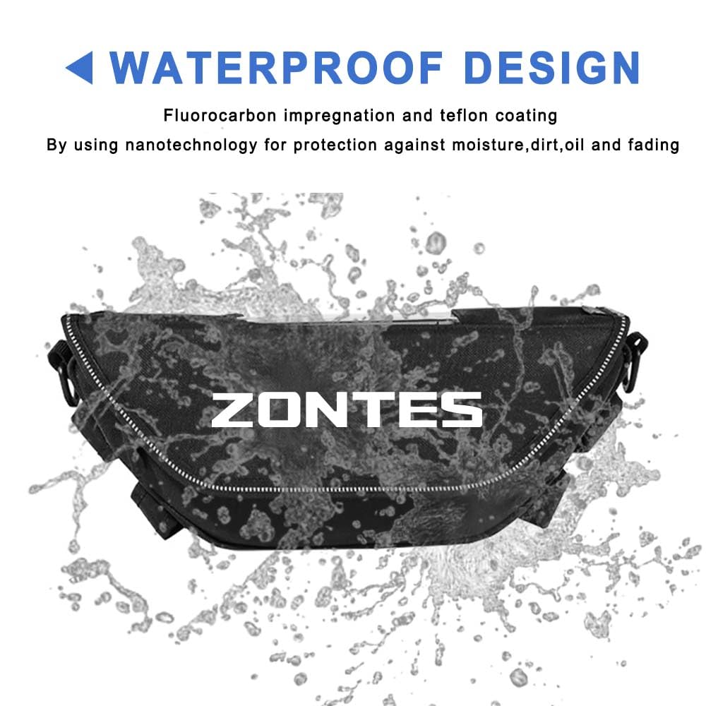 Generico Borsa da manubrio per Zontes zontes 368G ADV 368g Borsa da manubrio portatile impermeabile per telefono Borsa da navigazione per volante da moto
