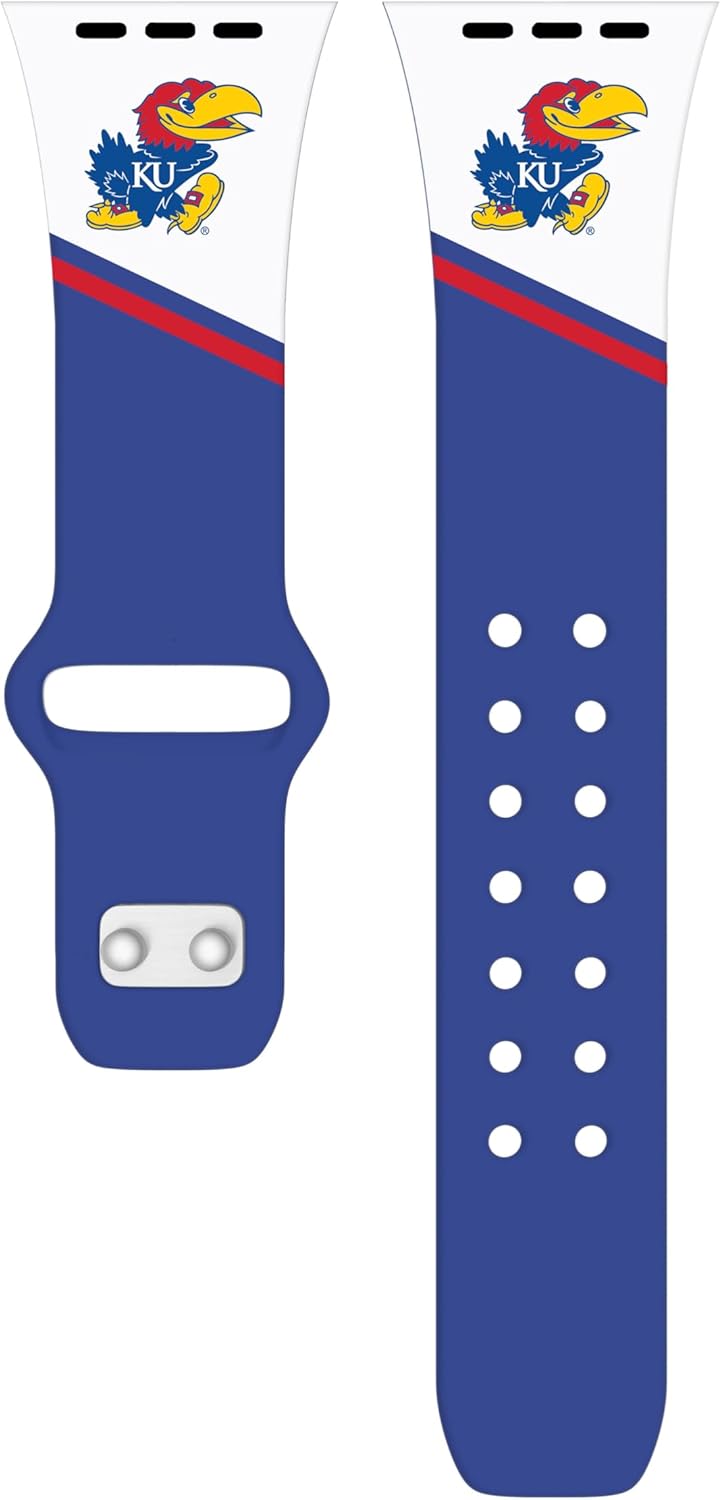 Affinity Bands Kansas Jayhawks HD Watch Band Compatible with Apple Watch