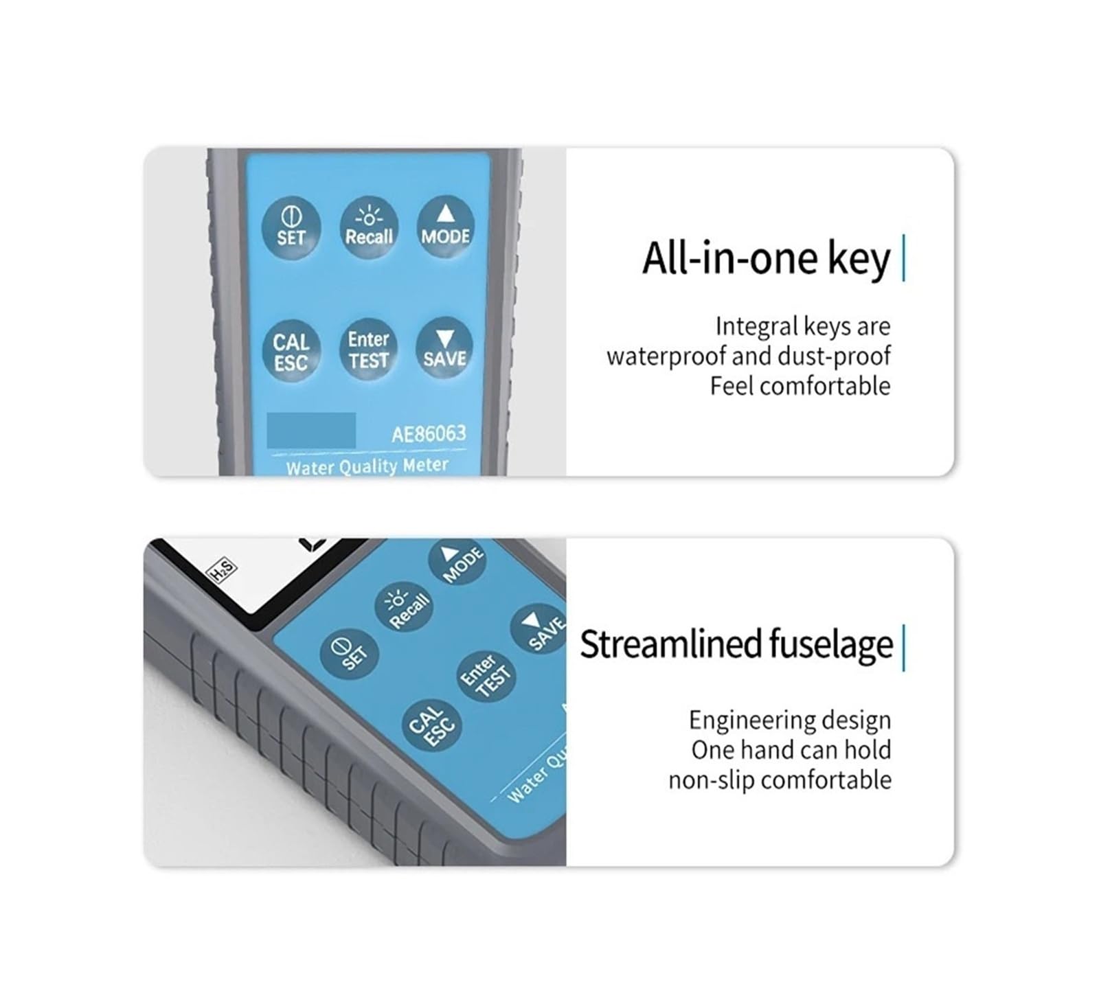 Turbidimètre Numérique AE86065, Plage De Mesure 0-1000 NTU pour une lecture claire