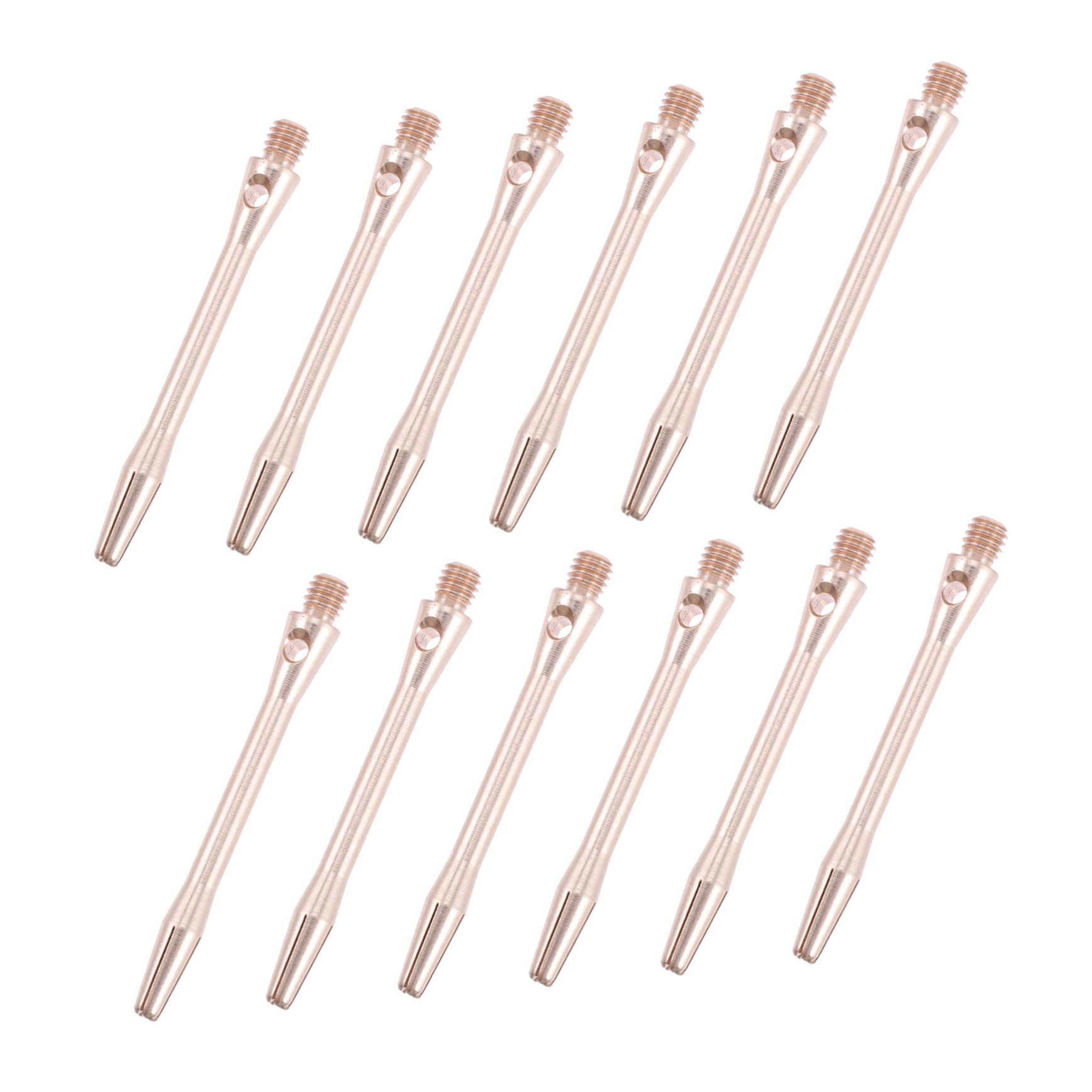 Milisten 12pcs Aluminum Dart Shafts Replacement Stems for Steel Tip Portable Game Supplies