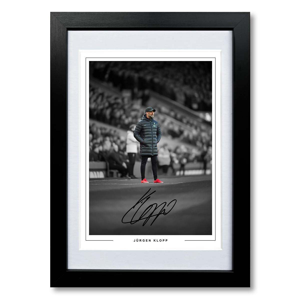 Jurgen Klopp Signed Photo Mount Display Liverpool Poster Print Autograph Framed Memorabilia Gift (A4 framed & mounted)