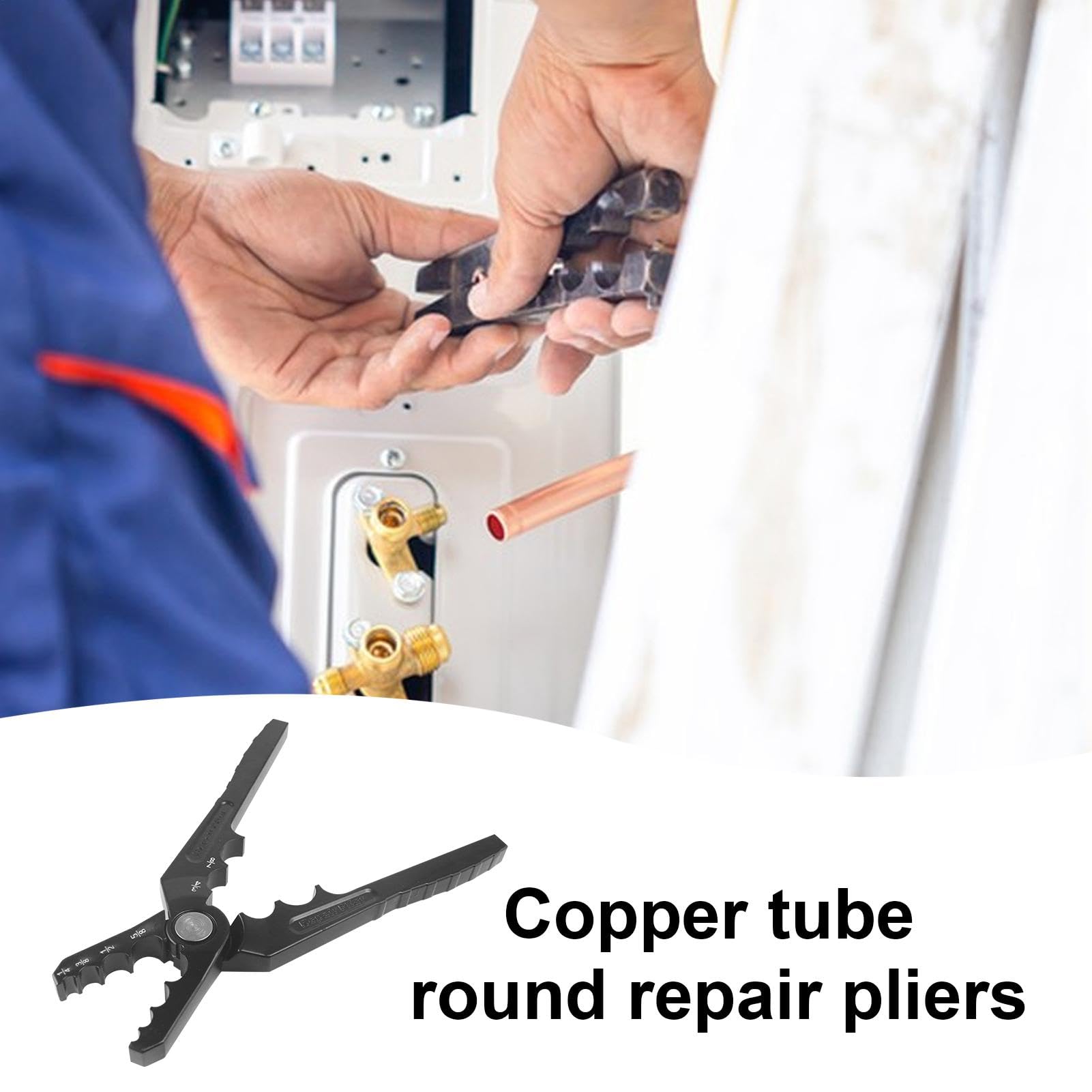 Tubo di rame manuale Rounder 6 fori, pinze per riparatore a tubo 3 pezzi
