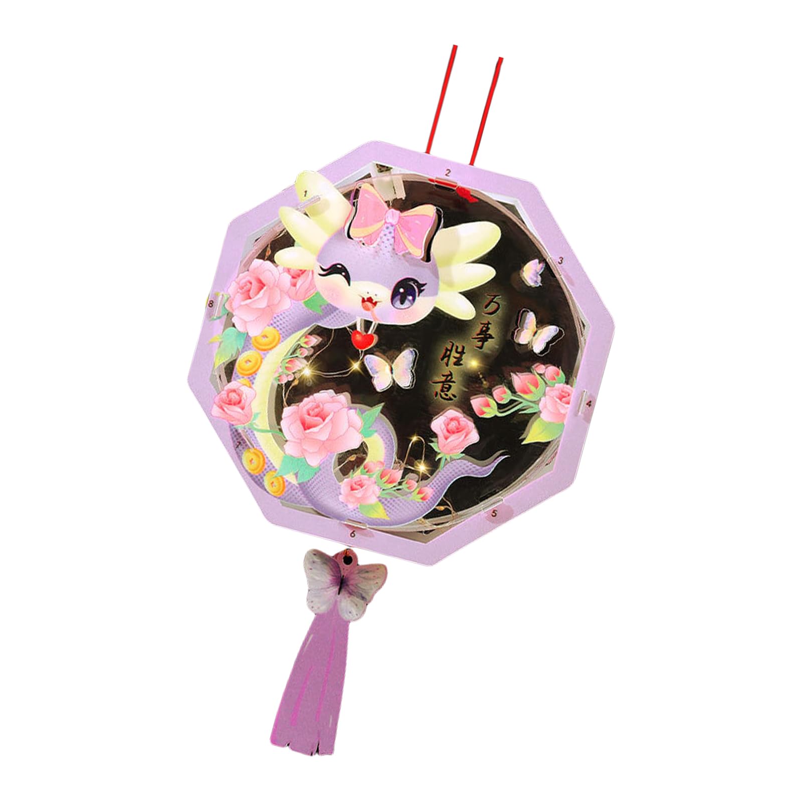 Buxuaaaa Decorative Transparents Lamp with LED Light Decorative Lamp for Festivals and Parties Spring Festival Supplies Transparents Handheld