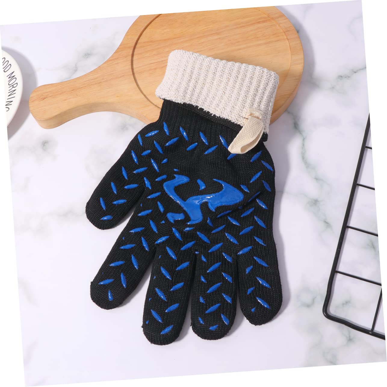 LIFKOME 3pièces De Cuisine Isolant Thermique Mitaine De Four Antidérapante La Chaleur pour Cuisson - Et Four Motif pour Pâtisserie Et Barbecue