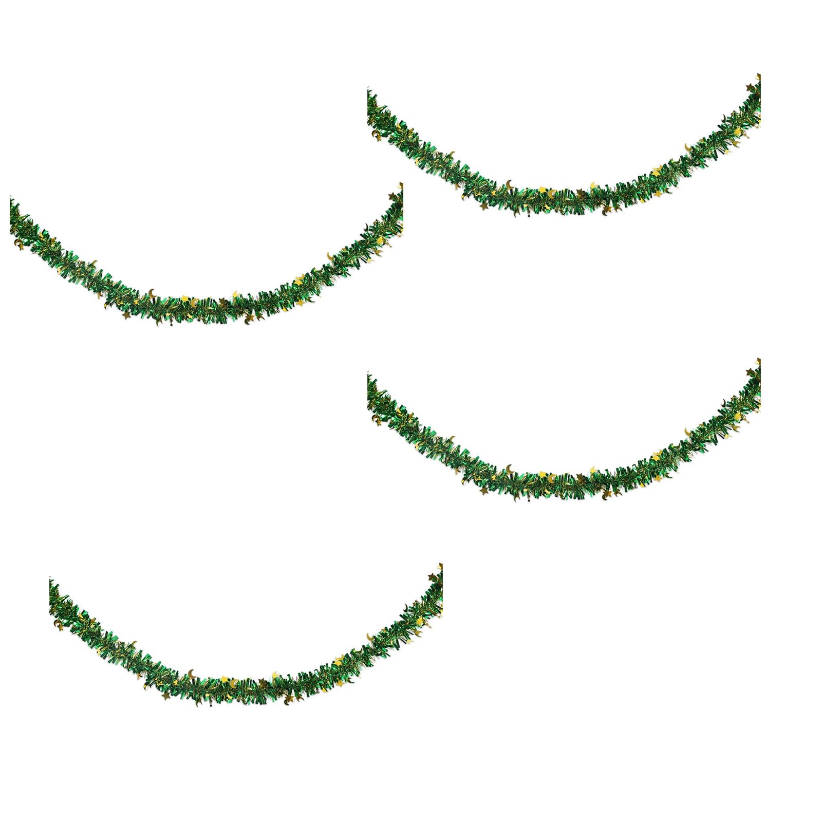 Elnwnnkc Middle Eastern Festival Garlands 2m Long with Geometric Moons Sturdy PET Party Decor Immersive Decoration Set for Banquets Hall and Shopping Centers